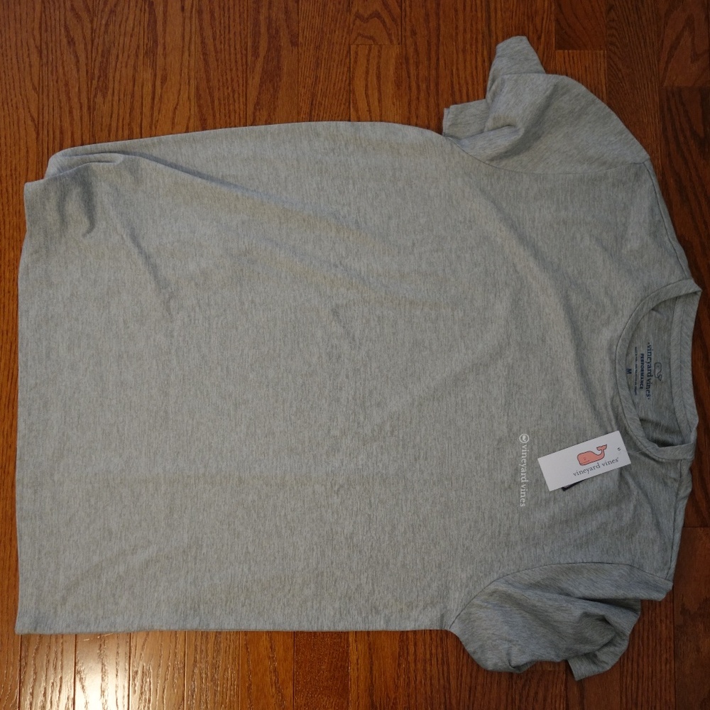 Vineyard Vines Grey Short-Sleeve Performance Athletic Shirt
